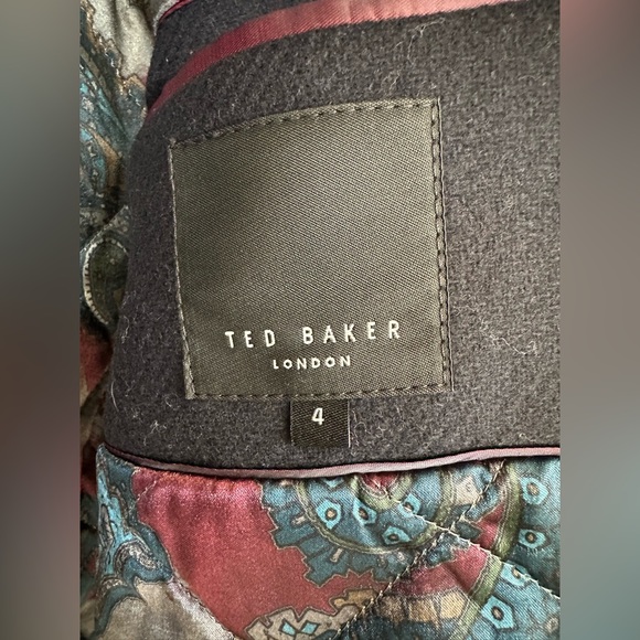 Ted Baker Men’s Bartley Wool Fur Collar Coat - Picture 12 of 14